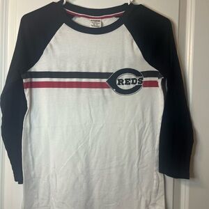 MLB Cincinnati REDSLadies Medium PINK long sleeve